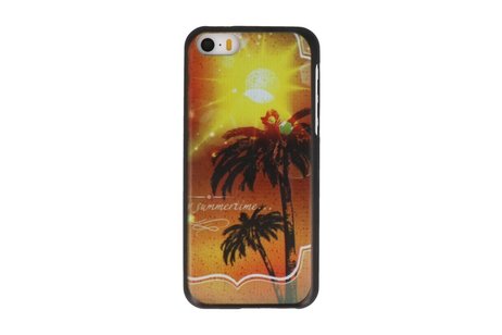 Summertime Hard Case Cover Hoesje - Geschikt voor Apple iPhone 5C
