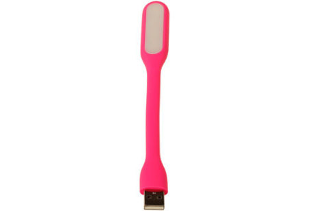 USB LED Lamp Flexibel Roze