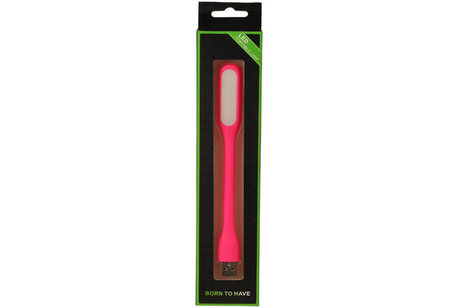 USB LED Lamp Flexibel Roze