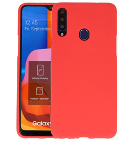 BackCover Hoesje Color Telefoonhoesje Samsung Galaxy A20s - Rood