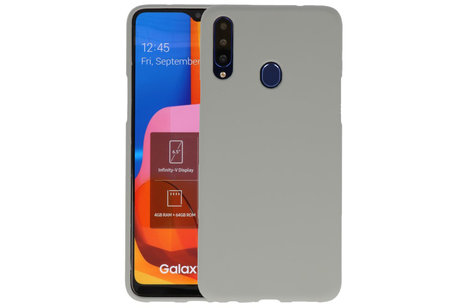 BackCover Hoesje Color Telefoonhoesje voor Samsung Galaxy A20s - Grijs