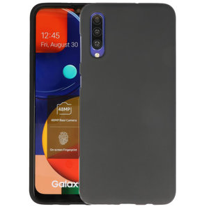 BAOHU Hoesje Geschikt voor de Samsung Galaxy A50s - Backcover Color Telefoonhoesje - Zwart