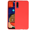 BAOHU Hoesje Geschikt voor de Samsung Galaxy A50s - Backcover Color Telefoonhoesje - Rood