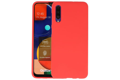 BackCover Hoesje Color Telefoonhoesje voor Samsung Galaxy A50s - Rood