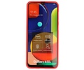 BAOHU Hoesje Geschikt voor de Samsung Galaxy A50s - Backcover Color Telefoonhoesje - Rood