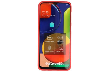 BackCover Hoesje Color Telefoonhoesje voor Samsung Galaxy A50s - Rood
