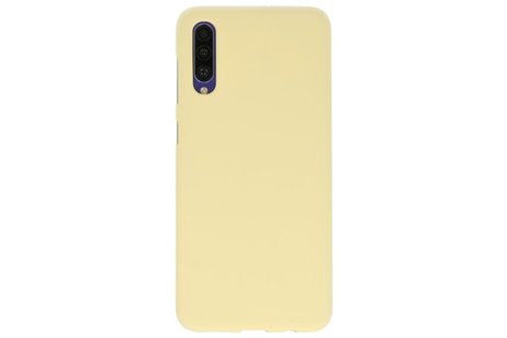 BAOHU Hoesje Geschikt voor de Samsung Galaxy A50s - Backcover Color Telefoonhoesje - Geel