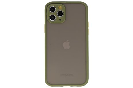 BAOHU Hoesje Geschikt voor de iPhone 11 Pro - Hard Case Backcover Telefoonhoesje - Groen