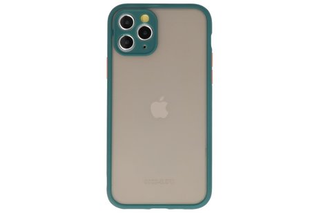 BAOHU Hoesje Geschikt voor de iPhone 11 Pro - Hard Case Backcover Telefoonhoesje - Donker Groen