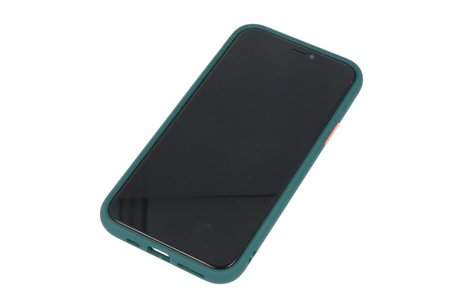 BAOHU Hoesje Geschikt voor de iPhone 11 Pro - Hard Case Backcover Telefoonhoesje - Donker Groen