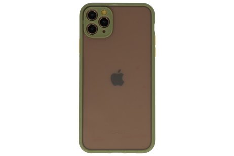 BAOHU Hoesje Geschikt voor de iPhone 11 Pro Max - Hard Case Backcover Telefoonhoesje - Groen