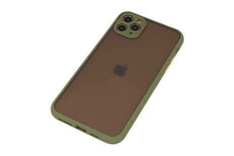 BAOHU Hoesje Geschikt voor de iPhone 11 Pro Max - Hard Case Backcover Telefoonhoesje - Groen
