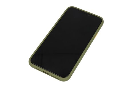 BAOHU Hoesje Geschikt voor de iPhone 11 Pro Max - Hard Case Backcover Telefoonhoesje - Groen