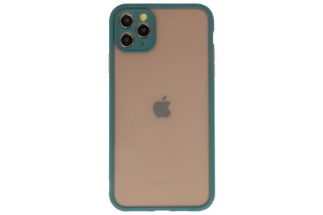 BAOHU Hoesje Geschikt voor de iPhone 11 Pro Max - Hard Case Backcover Telefoonhoesje - Donker Groen