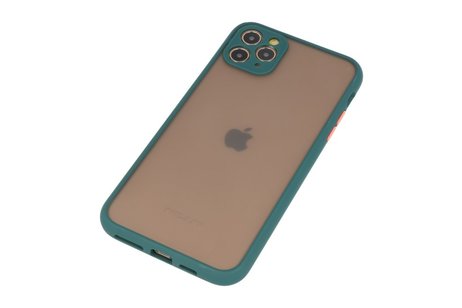 BAOHU Hoesje Geschikt voor de iPhone 11 Pro Max - Hard Case Backcover Telefoonhoesje - Donker Groen