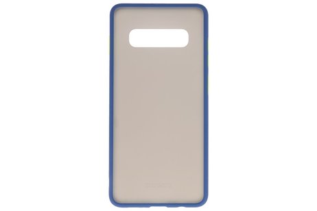 BAOHU Hoesje Geschikt voor de Samsung Galaxy S10 Plus - Hard Case Backcover Telefoonhoesje - Blauw