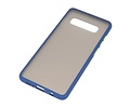 BAOHU Hoesje Geschikt voor de Samsung Galaxy S10 Plus - Hard Case Backcover Telefoonhoesje - Blauw