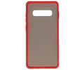 BAOHU Hoesje Geschikt voor de Samsung Galaxy S10 Plus - Hard Case Backcover Telefoonhoesje - Rood