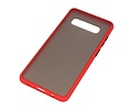 BAOHU Hoesje Geschikt voor de Samsung Galaxy S10 Plus - Hard Case Backcover Telefoonhoesje - Rood
