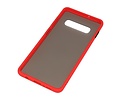 BAOHU Hoesje Geschikt voor de Samsung Galaxy S10 Plus - Hard Case Backcover Telefoonhoesje - Rood
