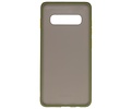 BAOHU Hoesje Geschikt voor de Samsung Galaxy S10 Plus - Hard Case Backcover Telefoonhoesje - Groen