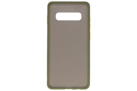 Samsung Galaxy S10 Plus Hoesje Hard Case Backcover Telefoonhoesje Groen