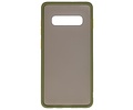 BAOHU Hoesje Geschikt voor de Samsung Galaxy S10 Plus - Hard Case Backcover Telefoonhoesje - Groen