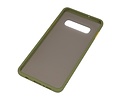 BAOHU Hoesje Geschikt voor de Samsung Galaxy S10 Plus - Hard Case Backcover Telefoonhoesje - Groen
