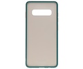 BAOHU Hoesje Geschikt voor de Samsung Galaxy S10 Plus - Hard Case Backcover Telefoonhoesje - Donker Groen