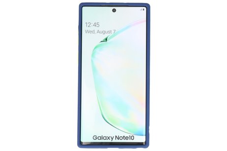 BAOHU Hoesje Geschikt voor de Samsung Galaxy Note 10 - Hard Case Backcover Telefoonhoesje - Blauw