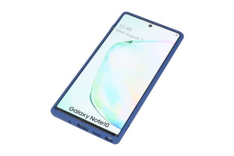 BAOHU Hoesje Geschikt voor de Samsung Galaxy Note 10 - Hard Case Backcover Telefoonhoesje - Blauw