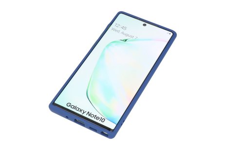 Samsung Galaxy Note 10 Hoesje Hard Case Backcover Telefoonhoesje Blauw