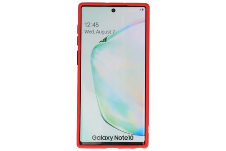 BAOHU Hoesje Geschikt voor de Samsung Galaxy Note 10 - Hard Case Backcover Telefoonhoesje - Rood