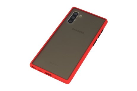 BAOHU Hoesje Geschikt voor de Samsung Galaxy Note 10 - Hard Case Backcover Telefoonhoesje - Rood