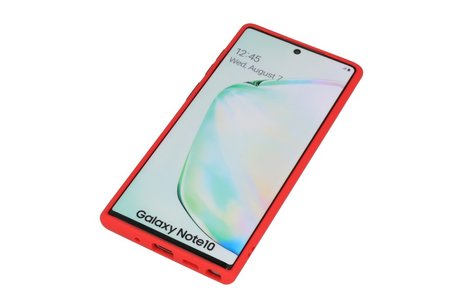 BAOHU Hoesje Geschikt voor de Samsung Galaxy Note 10 - Hard Case Backcover Telefoonhoesje - Rood