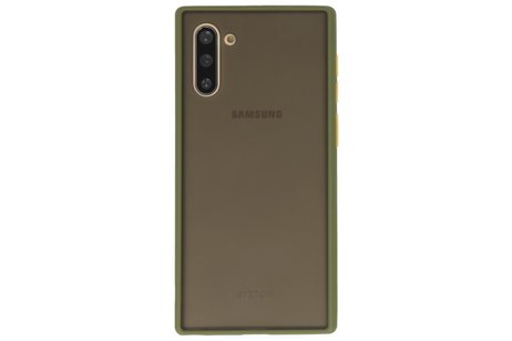 BAOHU Hoesje Geschikt voor de Samsung Galaxy Note 10 - Hard Case Backcover Telefoonhoesje - Groen