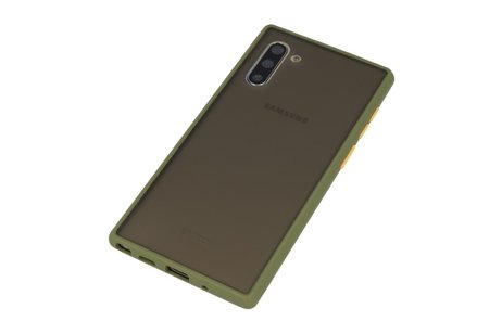 BAOHU Hoesje Geschikt voor de Samsung Galaxy Note 10 - Hard Case Backcover Telefoonhoesje - Groen