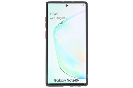 BAOHU Hoesje Geschikt voor de Samsung Galaxy Note 10 Plus - Hard Case Backcover Telefoonhoesje - Zwart