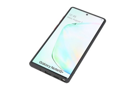 BAOHU Hoesje Geschikt voor de Samsung Galaxy Note 10 Plus - Hard Case Backcover Telefoonhoesje - Zwart