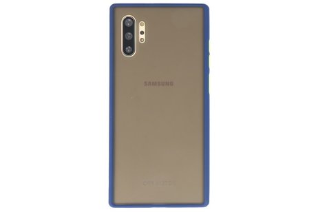 BAOHU Hoesje Geschikt voor de Samsung Galaxy Note 10 Plus - Hard Case Backcover Telefoonhoesje - Blauw