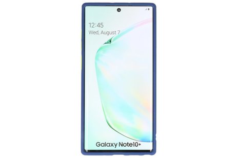 Samsung Galaxy Note 10 Plus Hoesje Hard Case Backcover Telefoonhoesje Blauw