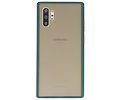 BAOHU Hoesje Geschikt voor de Samsung Galaxy Note 10 Plus - Hard Case Backcover Telefoonhoesje - Donker Groen