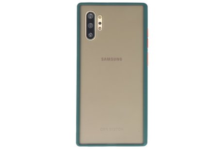 Samsung Galaxy Note 10 Plus Hoesje Hard Case Backcover Telefoonhoesje Donker Groen