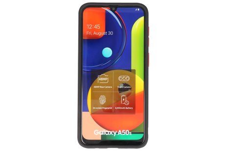 BAOHU Hoesje Geschikt voor de Samsung Galaxy A50 - Hard Case Backcover Telefoonhoesje - Zwart