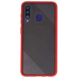 BAOHU Hoesje Geschikt voor de Samsung Galaxy A50 - Hard Case Backcover Telefoonhoesje - Rood