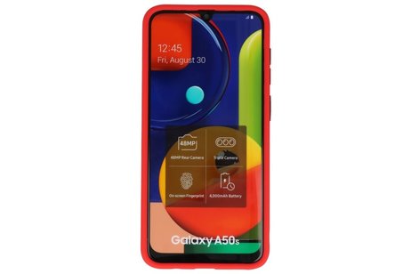 BAOHU Hoesje Geschikt voor de Samsung Galaxy A50 - Hard Case Backcover Telefoonhoesje - Rood