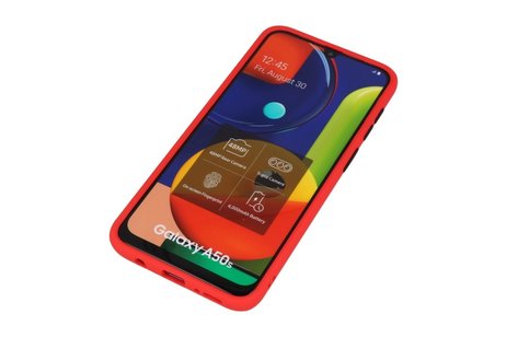 BAOHU Hoesje Geschikt voor de Samsung Galaxy A50 - Hard Case Backcover Telefoonhoesje - Rood
