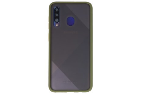 BAOHU Hoesje Geschikt voor de Samsung Galaxy A50 - Hard Case Backcover Telefoonhoesje - Groen