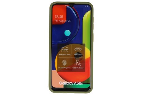 BAOHU Hoesje Geschikt voor de Samsung Galaxy A50 - Hard Case Backcover Telefoonhoesje - Groen