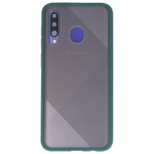 BAOHU Hoesje Geschikt voor de Samsung Galaxy A50 - Hard Case Backcover Telefoonhoesje - Donker Groen